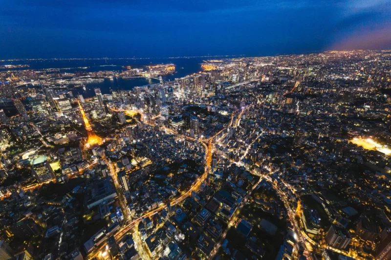 東京タワーを含む夜景